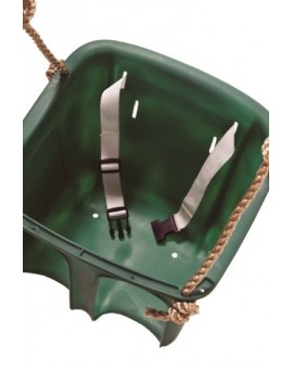 Columpio de madera redonda MASGAMES KADI L Deluxe + asiento bebé