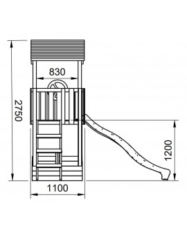 Parque infantil MASGAMES NAUTILUS L sin pared de escalada