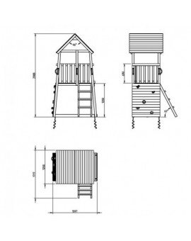 Parque infantil MASGAMES BELVEDERE L con Challenger