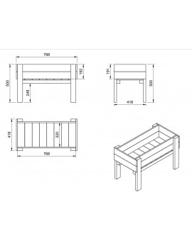 Mesa de cultivo MASGAMES FORTIS Junior