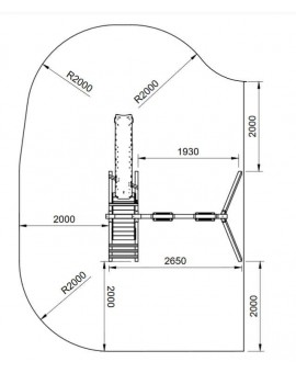 Parque infantil MASGAMES MAUNA LOA L de madera cuadrada