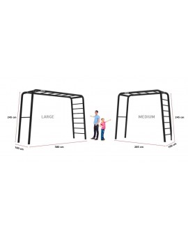 BERG Playbase Medium TL (red de escalada + saco de boxeo)