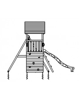 Parque infantil MASGAMES BELVEDERE L con columpio