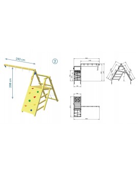 Parque infantil MASGAMES BELVEDERE L con Challenger