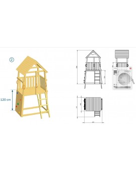 Parque infantil MASGAMES BELVEDERE L con Challenger