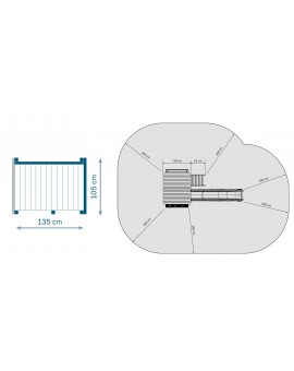 Parque infantil MASGAMES BELVEDERE L con Challenger