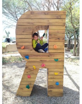 Letras Gigantes Masgames ALPHAPLAY con Pared de Escalar pintadas