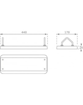 Asiento plano de caucho con cuerdas MASGAMES