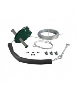 Garden zip line with seat for private use