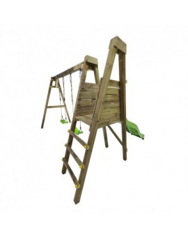 LIGNUM wooden swing slide set