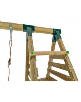 MAUNA LOA square wooden swing slide set