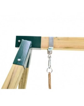 MAUNA LOA square wooden swing slide set