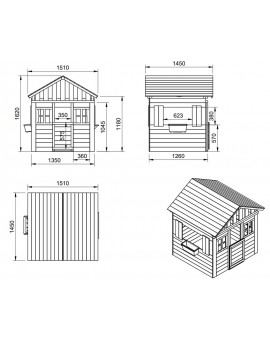 MASGAMES LOLLIPOP XL Pink Playhouse