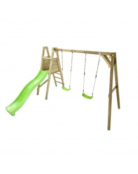 LIGNUM wooden swing slide set