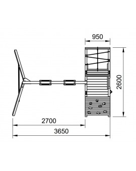 DOLOMITAS Challenge wooden swing