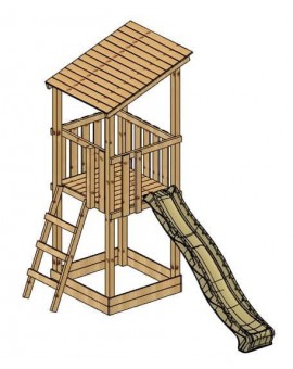 Parque infantil TALAIA L con columpio doble