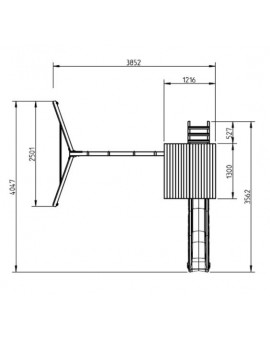 KIOSK Playground with double Swing