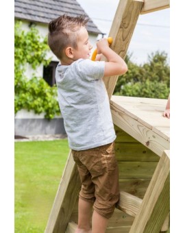 Parque infantil BEACH HUT L con columpio individual