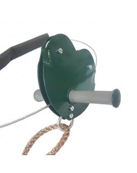 Garden zip line with seat for private use