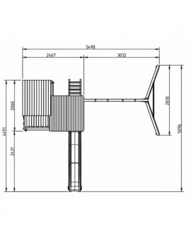 Aire de Jeux PALAZZO XL avec double balançoire