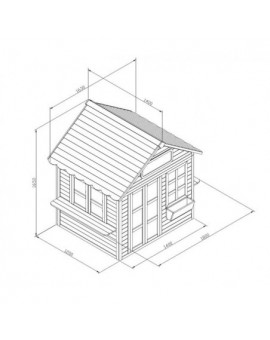 Maisonnette FLAM avec plateforme