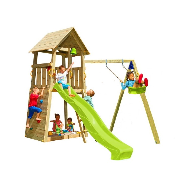 Parque infantil BELVEDERE XL con columpio individual