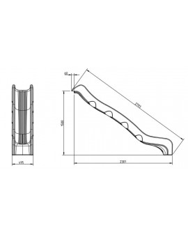 Rampe à glissière alt. 1,5 m OPTIMA XL HoReCa