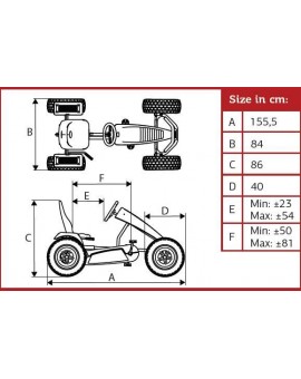 Kart de pedales BERG Jeep Revolution BFR