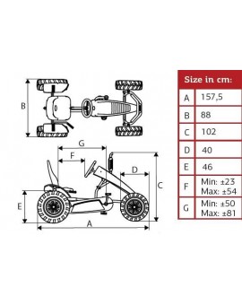 Kart de pedales eléctrico BERG Claas E-BFR