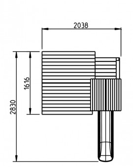Parque infantil LOOK-OUT M con columpio individual
