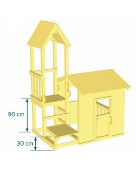 Parque infantil LOOK-OUT M con columpio individual