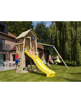 Parque infantil BELVEDERE XL con columpio individual