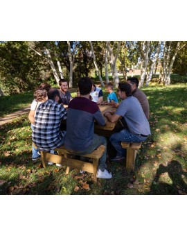 Mesa de picnic cuadrada MASGAMES BALTIC