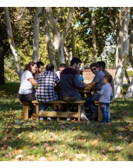 Mesa de picnic cuadrada MASGAMES BALTIC