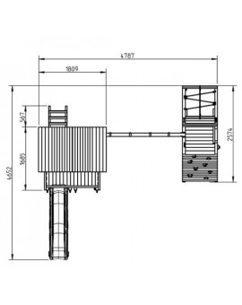 copy of Parque infantil PAGODA L con columpio individual