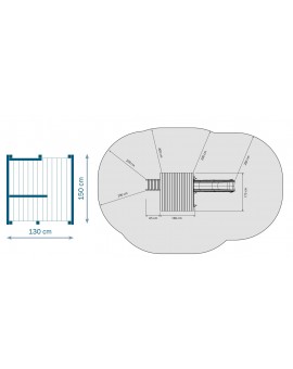 Aire de Jeux BEACH HUT XL avec Balançoir double