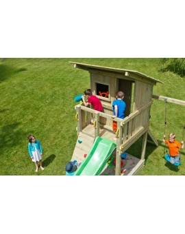 Aire de Jeux BEACH HUT XL avec Balançoir double