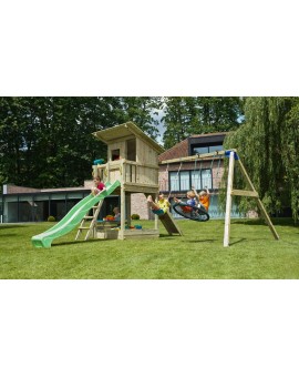 Aire de Jeux BEACH HUT XL avec Balançoir double