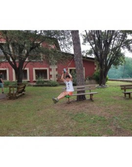 Zip line in giardino con posto a sedere (uso privato)