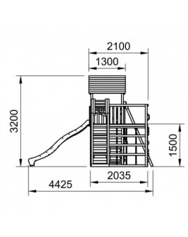 Parque infantil NIAGARA XL con columpio doble