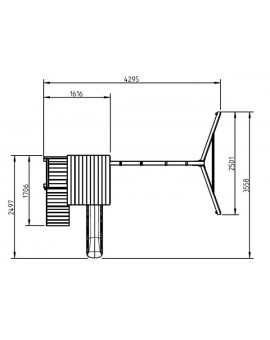 Parco di Gioco MINI CASCADE con altalena doppia