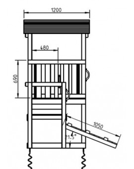 Parco di Gioco MINI CASCADE con altalena doppia