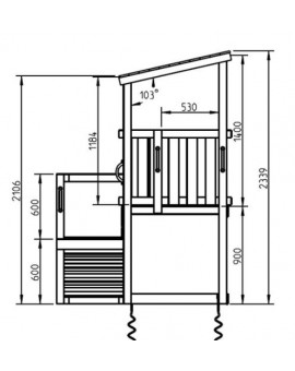 Parco di Gioco MINI CASCADE con altalena doppia