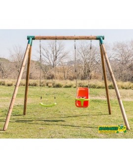 Altalena doble MASGAMES KIBO con sedile per bambini
