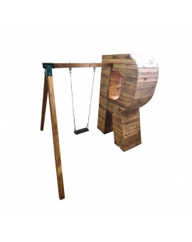 ALPHAPLAY Lettere giganti con scivolo o altalena