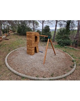 ALPHAPLAY Lettere giganti con scivolo o altalena