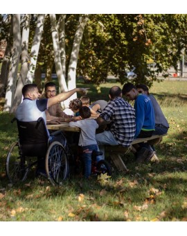 Tavolo da picnic adattato LYON