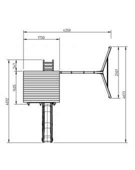 Parco di Gioco BEACH HUT con altalena doppia