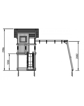 Parco di Gioco BEACH HUT con altalena doppia