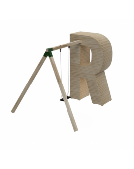 Playgrounds com letras gigantes ALPHAPLAY